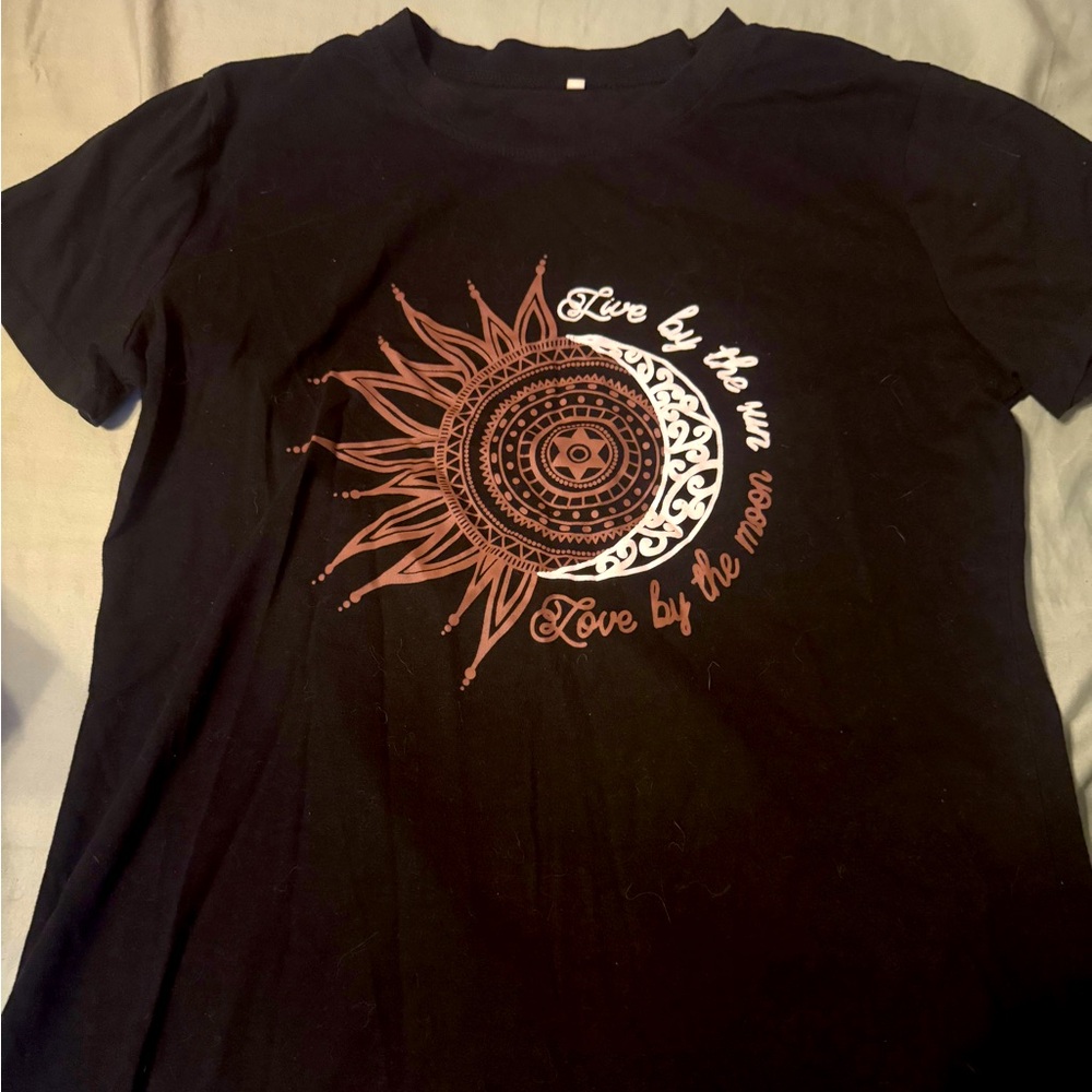 Black Graphic Women's Top
